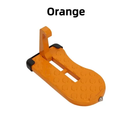 Foldable Car Roof Rack Step with Safety Hammer Car Door Step Latch Hook Universal Auxiliary Walking Car Foot Pedal Aluminium Alloy