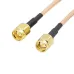 2PCS SMA Male to Male Pigtail Cable - 2.4GHz RG316-1.5 Silver Plated 15cm for FPV Drone VTX Antenna
