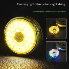 Tent String Lights USB Rechargeable Outdoor LEString Lights,Outdoor Camping Tent LELantern Lamp - Dimmable Tent String Lights