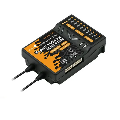 BETAFPV SuperP 2.4Ghz 14CH ELRS PWM Diversity Receiver with Dual Antenna Dual Reception For RC Airplane Cars Boats Drones