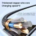 6A USB-A to Type-C Cable Fast Charging Data Transmission Tinned Copper Core Line 0.25M/0.5M Long for iPhone 15 15 Plus for Huawei Pura 70 Ultra for Xiaomi Civi 4 Pro for Samsung Galaxy Z Fold 6