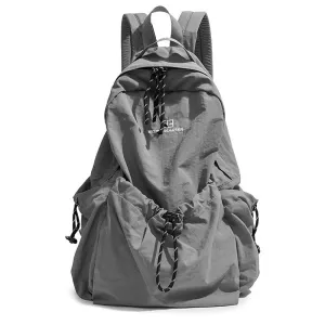 IPRee Lightweight Nylon Solid Color Large Capacity Backpack Soft Versatile Bags FemaleHigh Quality Air Cushion Strap Soft Casual Backpack