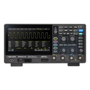 SDS824X-HD Digital Oscilloscope 4 Channel 200MHz Siglent 7'' Wave Generator 2GSa/s 12 bit High Resolution Lab Oscilloscope Tool