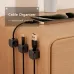 24pcs Magnetic Cable Holder Square Cable Organization Mini Magnetic Cable Clips Self-Adhesive Adjustable Cable Holder Wire Keepe Manager for Home Office Desktop