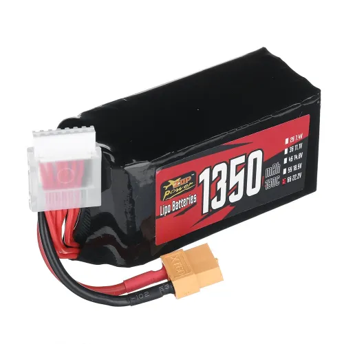 ZOP Power 22.2V 1350mAh 150C 6S LiPo Battery XT60 Plug for RC Drone