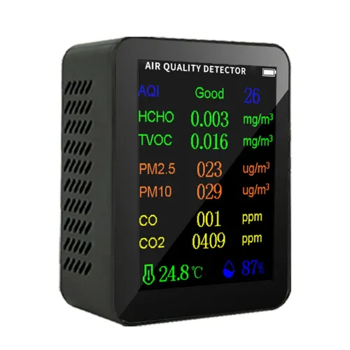 9 in 1 PM2.5 PM10 HCHO TVOC CO CO2 Meter Digital Temperature Humidity Tester LCD Carbon Dioxide Monitor Air Quality Monitor