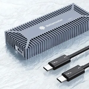 ORICO SO3-C4 USB4 M.2 NVMe SSD Enclosure 40Gbps Thunderbolt3/4 Compatible High Speed Data Transfer Toolless Installation Aluminum Alloy SSD Case Type-C Interface for 2280 M.2 M-key / B&M-key