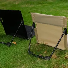 IPRee Foldable Beach Mat Lounge Camping Chair Outdoor Garden Park Single Lazy Chair Backrest Cushion Picnic Camping Folding Back Chair Beach Chairs