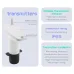 TS-FT007 Ultrasonic Water Level Meter with LCD Display 0.5-5M Range Wireless 100M Transmission IP65 Waterproof Home Tank Gauge with High Low Alarm Non Contact Measurement