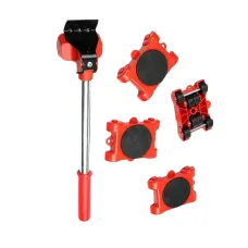 5pcs/set Heavy Duty Mover Set Furniture Mover Tools for Home Shop Lifting Heavy Duty Furniture Remover Lifter Sliders Kit Hand Transport Tools
