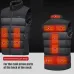 TENGOO HV-11 Heated Vest 11 Heating Areas Men Jacket Heated Winter Womens Electric Usb Heater Tactical Jacket Man Thermal Vest Body Warmer Coat