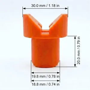 V-Shaped Clamping Pegs Heavy Duty Workbench Pegs for 19mm/20mm MFT Holes Secure Round & Square Parts for Woodworking, Plastic Hold Down Clamps