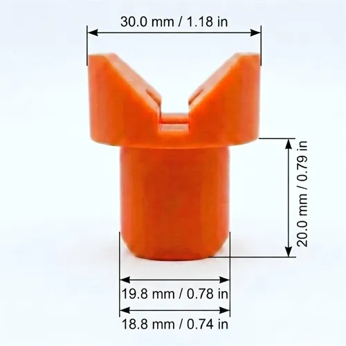 V-Shaped Clamping Pegs Heavy Duty Workbench Pegs for 19mm/20mm MFT Holes Secure Round & Square Parts for Woodworking, Plastic Hold Down Clamps