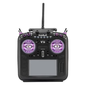 HelloRadioSky V16R MAX R9 Built-in 1W ELRS 4-in-1 CNC RDC90 Metal Gimbal Radio Transmitter Mode 2 with 4.3" Touch Screen for FPV Racing Drone