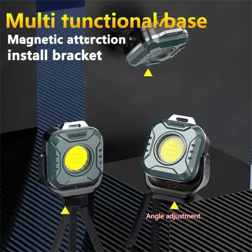LiitoKala LF-986 Multifuncional Outdoor Camping Mini Portable Magnetic Working Light COB LEBeads 500LM 5.7W Type-Charging Emergency Light