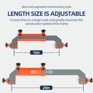 16-24in Aluminum Precision Cabinet Frame Spacer Positioning Tool For DIY Woodworking Frame Walls Floors Roofs Ladders