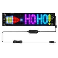 Car Indoor Display Screen Flexible Advertising Screen LED Soft Screen APP Bluetooth Control IP66 Waterproof Rating