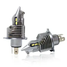 Pair H4 80W Car Front LED Headlight Bulbs Hi-Low Beam for Lighting Modification 6000K IP67 Waterproof 16000LM