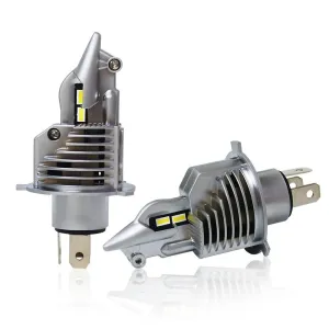 Pair H4 80W Car Front LED Headlight Bulbs Hi-Low Beam for Lighting Modification 6000K IP67 Waterproof 16000LM