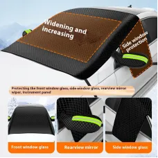 Magnetic Car Front Windshield Snow Cover Snow Shield Winter Car Snow Cover Magnet Thickened Oxford Cloth Snow Shield Front Windshield Snow Shield