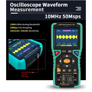 2IN1 WINAPEX 810B Digital Oscilloscope Multimeter 10MHz Bandwidth 50MSa/s Sampling High Sensitivity 400V Overload Protection