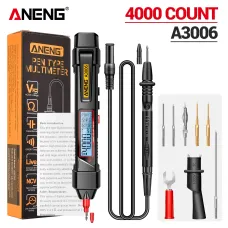ANENG A3006 Multifunctional Electric Digital Multimeter Pen Type Intelligent Voltage Detector with Zero Fire Line Detection Breakpoint Search for Simplified Electrical Troubleshooting