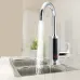 AGSIVO 3000W Instant Electric Water Heater Faucet Tap Tankless LED Digital Display Stainless Steel EU Plug for Kitchen Bathroom