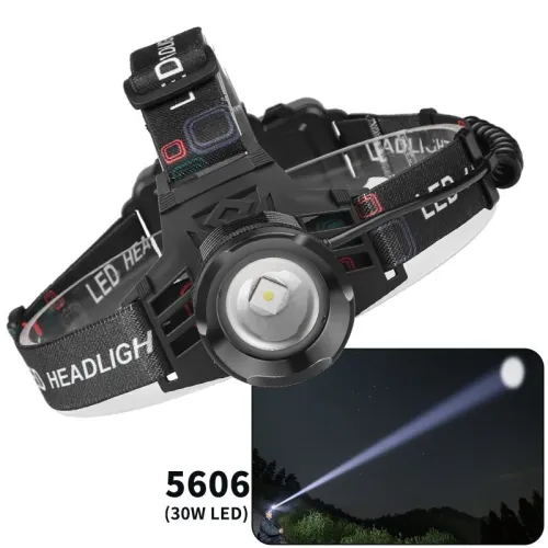 XHP70 30W LEWhite Blue Yellow Light USB Rechargeable Headlamp Ultra Light Bright LEHeadlight Portable Front Head Light Fishing Flashlight with 18650 Battery