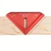 Aluminum Alloy 45 Degree Miter Square Edge Ruler Precision Woodworking Tool for Accurate Miter Saw Cutting and Marking