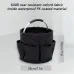 600D Oxford Cloth Tool Organizer Bag 17L Foldable Storage Basket with 6 Compartments Zipper Drawstring Carry Handle for Gardening and Travel
