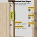 Door Hinge Mortiser Hinge Installation Kit Router Template fits 3in to 5in Hinges Square Semidiameter Corners Adjustable Depth Easy to Use Plastic Construction