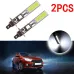 H1/H3 Pair Car LED Fog Lights 10W Front Fog Lights COB Chip Fog 6000K LED Headlight Light Bulb Super White for Fog Driving Light Daytime Running Light