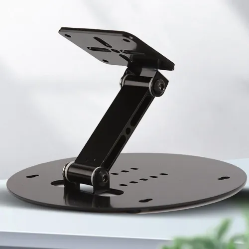 Generic Universal Projector Stand Metal Foldable Wall Mount Ceiling Desktop Holder with 180 Rotation Height Adjustment Multi Angle Install Kit