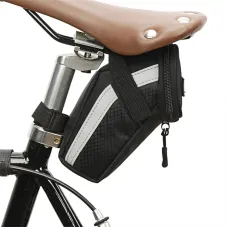 B-Soul 1L Bicycle Bag Large Capacity Nylon Fabric Ultralight Waterproof Bicycle Seat Tail Bags for Electric Bike Mountain Bike Road Bike