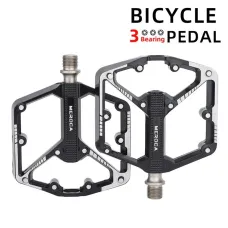 MEROCA D3 Bearing Bicycle Pedal Aluminum Alloy Anti-slip Widened Lightweight Labor-saving Bike Pedal for MTB Road Cycling