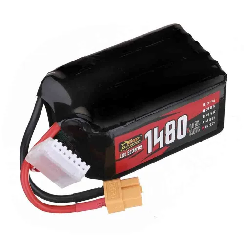 ZOP Power 22.2V 1480mAh 130C 6S LiPo Battery XT60 Plug for RC Drone