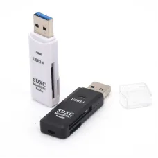 DM-HC32 2 IN 1 Card Reader USB3.0 to SD/TF Memory Card Reader High Speed Smart Card Reader Adapter for PC Laptop Accessories
