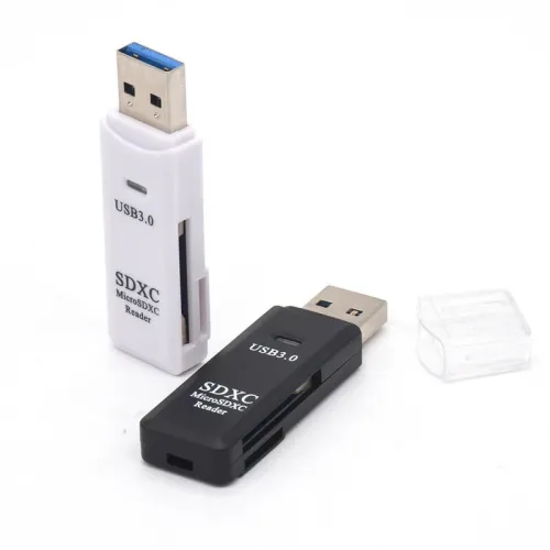 DM-HC32 2 IN 1 Card Reader USB3.0 to SD/TF Memory Card Reader High Speed Smart Card Reader Adapter for PC Laptop Accessories