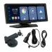 V5312R 8.1 Inch Screen Wireless CarPlay Android Auto Portable DVR 1600x600 Resolution Built-In Camera Driving Recorder 2K Recording Bluetooth 5.0 FM Transmitter Touchscreen Display WiFi Connectivity
