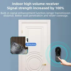 M15 Tuya Smart Visual Doorbell Ring Door Camera Wireless Intelligent Video Bell Camera Intercom Doorbell Night Vision for Home Office