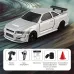 JIABAILE 4301/02/03/04 RTR 1/43 2.4G 4WD Drift RC Car Mini Race LED Light Optional Gyro Radio Control High-Speed Motor On-Road Racing Vehicle Model Boys Gifts Outdoor Toys