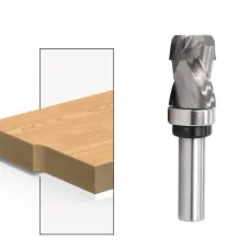 6mm/6.35mm/12.7mm Shank Carbide CNC Router Bit Bearing Ultra-Perfomance Compression Flush Trim Milling Cutter For Wood