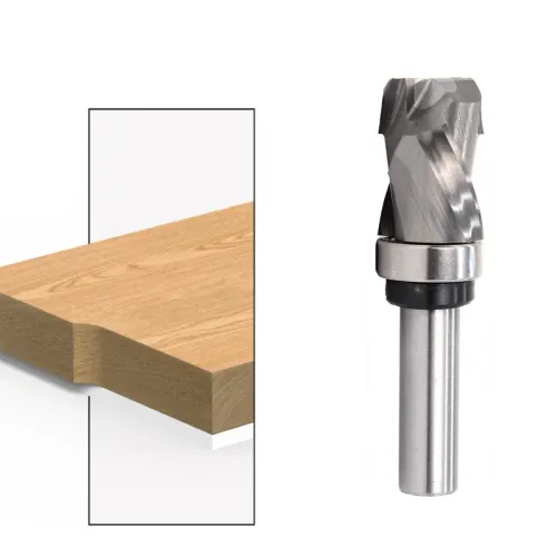 6mm/6.35mm/12.7mm Shank Carbide CNC Router Bit Bearing Ultra-Perfomance Compression Flush Trim Milling Cutter For Wood