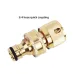 Brass 3/4" Hose Quick Connector Male and Female Set Water Hose Fitting European Style Leak Proof Rubber Washer Easy Installation Gardening Accessories