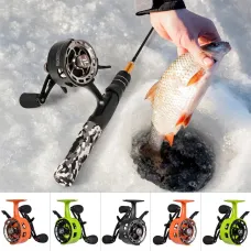 LEOFISHING Quick Release Reel Ice Fishing Wheel Metal Spool Casting Fishing Reel Aluminium Alloy 3+1 Metal Bait Casting Reels
