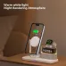 C09 15W 5-in-1 Magnetic Wireless Charger with RGB Light Rigital Display Fast Wireless Charging Stand for Smart Phones for iPhone 17 17 Pro 16 15 Pro Max for Samsung Galaxy Pura 80 Ultra for Smart Watch for Airpods