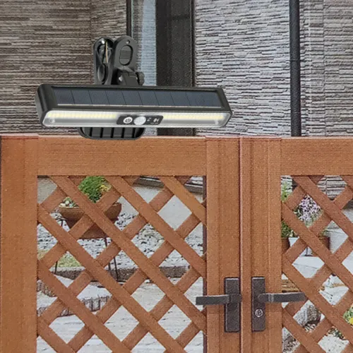 IPRee Outdoor LESolar Clip-On Landsca Lights Waterproof Street Lantern Motion Sensor Wall Light For Garden Garage Courtyard Staircase Lighting Lamp