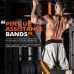 225lbs Resistance Band Adjustable Weight Size Pull Up Assistance Bands with Fabric Foot Knee Rests for Pull-Up Assistance
