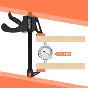 4PCS F-Bar Clamp Woodworking Clamp 4Inch Bar F Clamps Clip Wood Carpenter Tool Grip Quick Ratchet Release Squeeze Woodworking DIY Hand Tool Kit