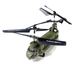 SYMA S026H 2.4G 3CH Dual Propellers Fixed Height Simulation Remote Control Model Helicopter Military Transport RC Helicopter